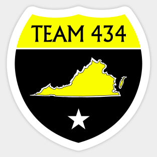 TEAM 434 - CTOP - YELLOW Sticker